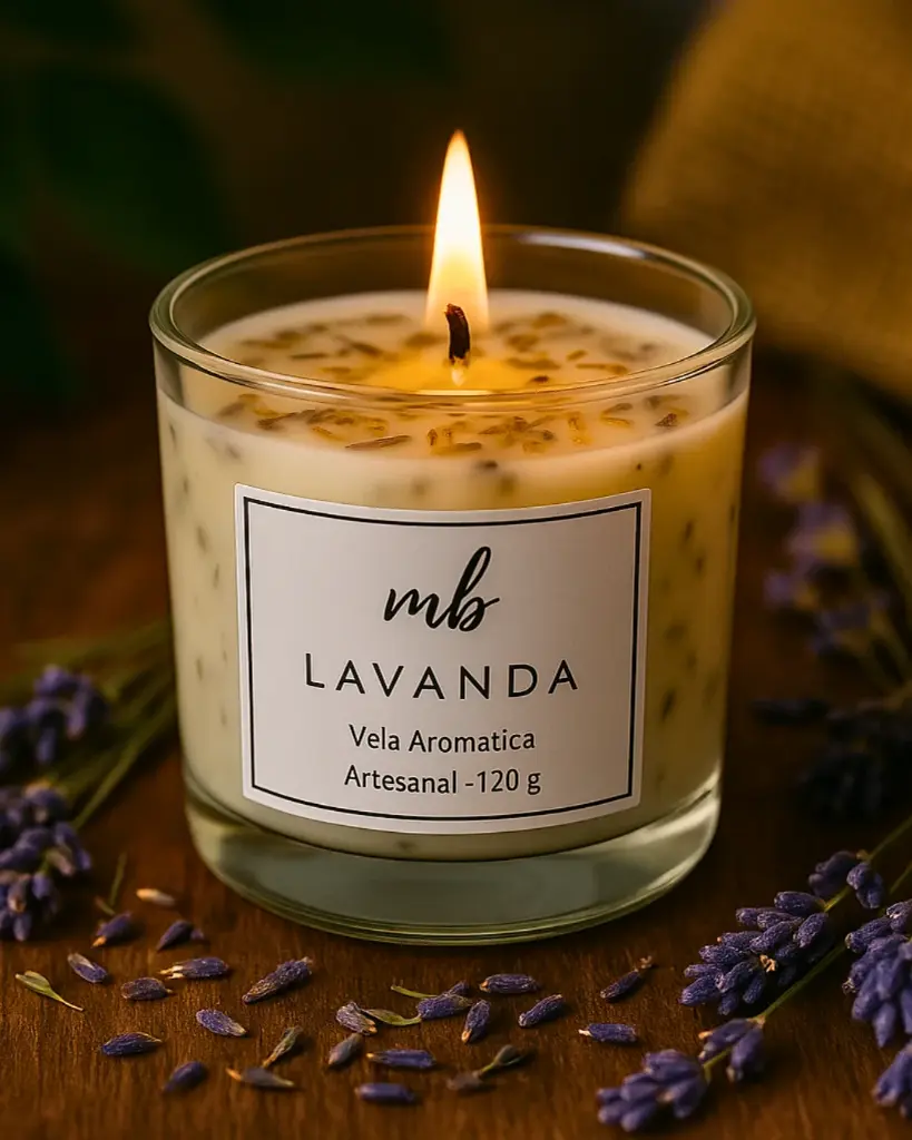 Vela Aromática Lavanda 120g