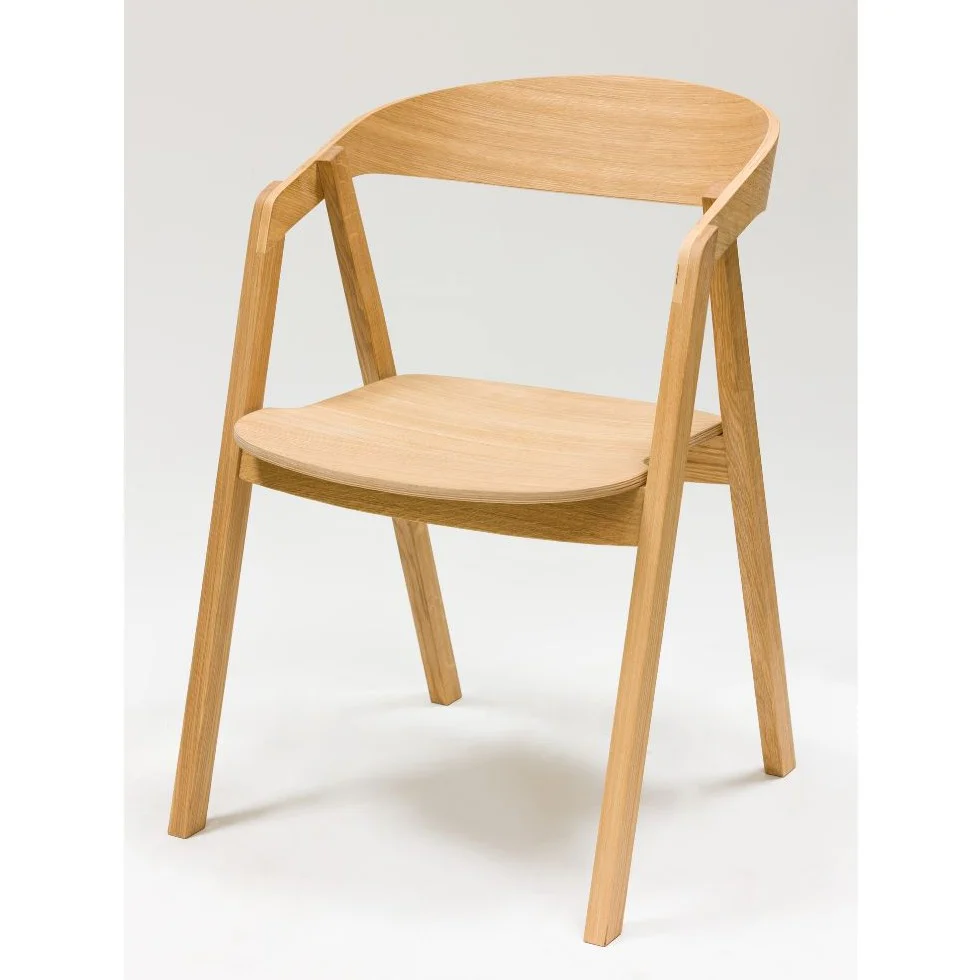 Silla de comedor moderna (roble natural)