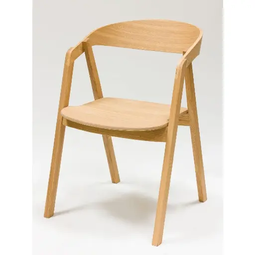 [SIL-COM-ROBL-0001] Silla de comedor moderna (roble natural)