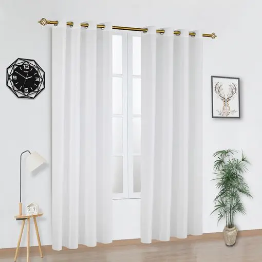 [COR-TRA-BLA-0001] Cortina translúcida blanca (140x260 cm)