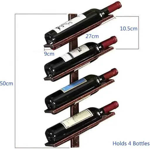 [BOT-DEC-COB-0001] Botellero decorativo de cobre (6 botellas)